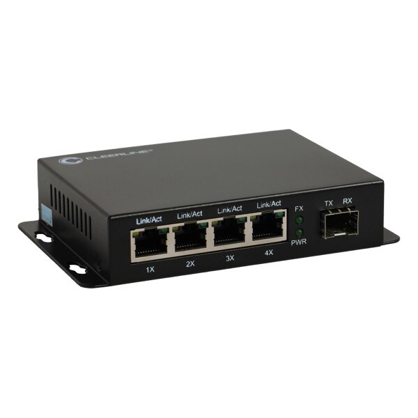 1 x SFP to 4 x RJ45 Gigabit Non-Managed Switch